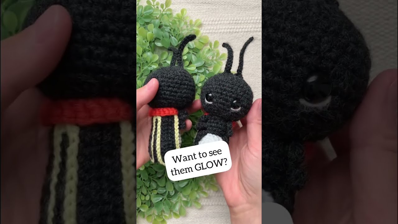 Crochet Fireflies with Glow in the Dark Yarn!